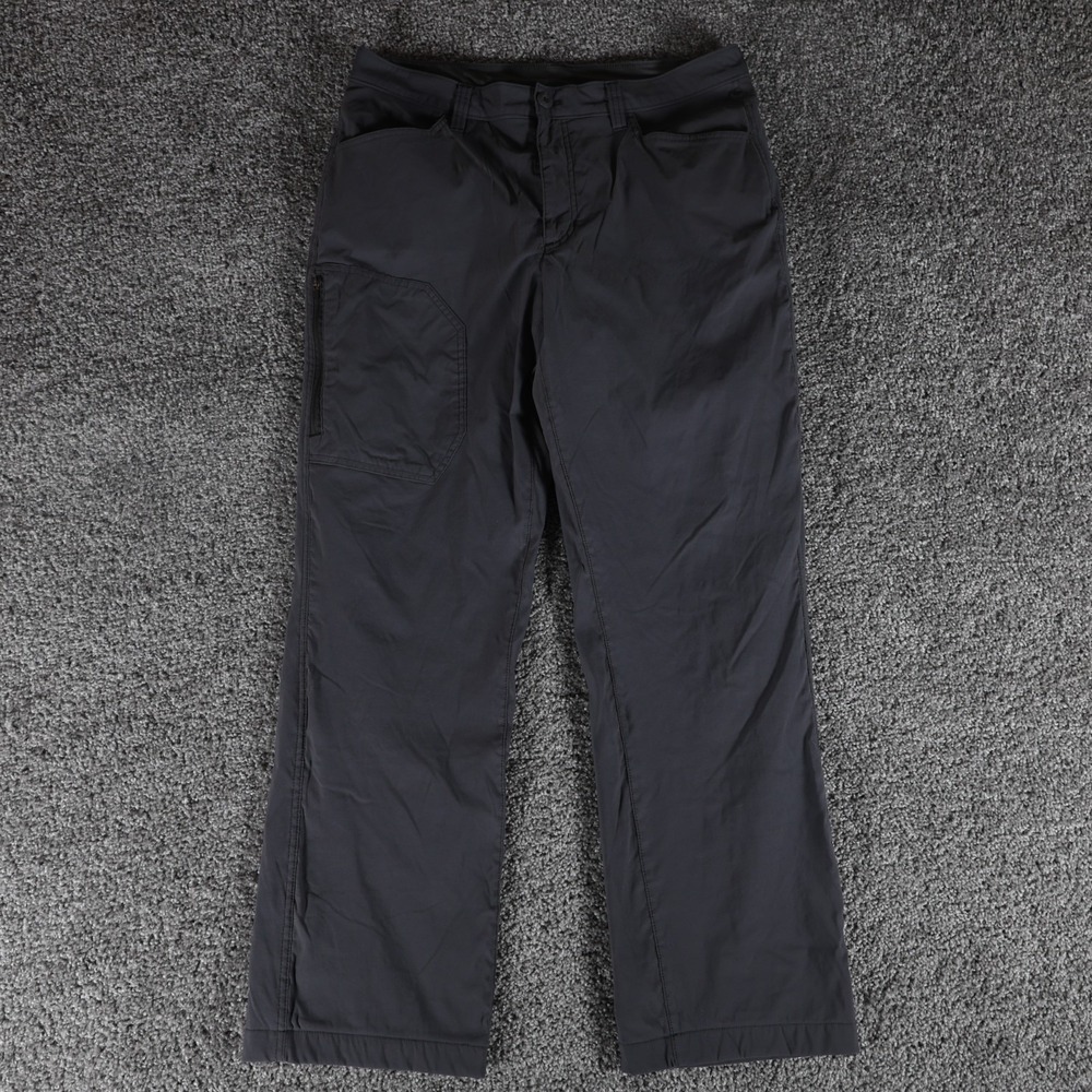 Eddie Bauer Fleece Lined Ski Pants Mens 34x30 Gray Snow Outdoor Winter